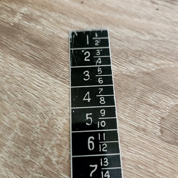 Vintage USSR Soviet Union Black Thin Metal 30cm Retro Rare Ruler - Picture 2 of 5